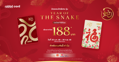 บัตรแรบบิทคอลเลคชันพิเศษ รุ่น Year of The Snake